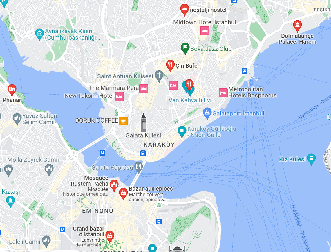 map istanbul
